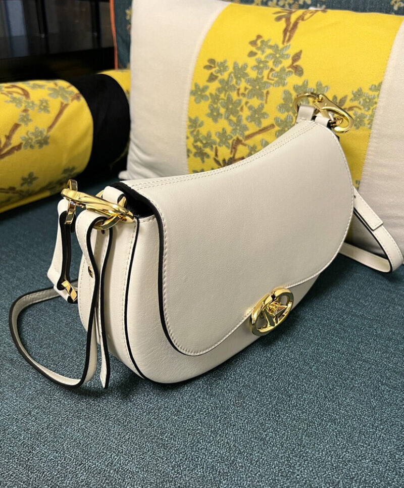 Valentino Small Valentino Garavani Ohval Shoulder Bag In Nappa Calfskin